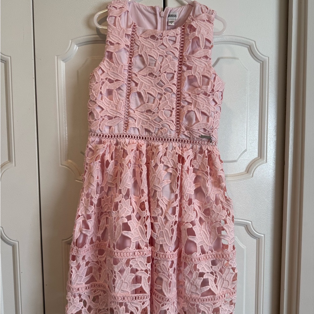Pink Lace Kids Dress